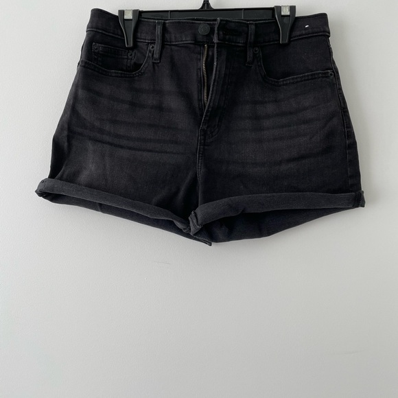 Calvin Klein Black Jean Shorts - size 28 - Picture 1 of 12
